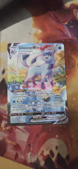 Pokemon TCG Glaceon VMAX 209/203 Evolving Skies Secret Rare Holo Alt Art - Image 1