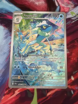 Frogadier Pokemon Illustration Rare ME04: Chaos Rising 089/086 NM - Image 1
