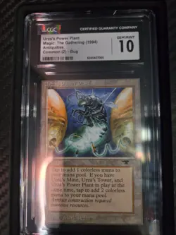 Magic The Gathering Antiquities: Urza's Power Plant (Bug) CGC 10! - Image 1