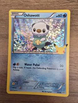 Pokemon Oshawott TCG Holo Promo Card 21/25 McDonald's Promos 25th Anniversary - Image 1