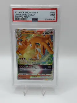 PSA 9 Charizard VSTAR 019/159 - Pokemon Crown Zenith Holo Ultra Rare 2023 - Image 1