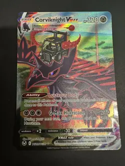 Pokemon TCG Card Corviknight VMAX TG19/TG30 Silver Tempest Trainer Gallery - NM - Image 1