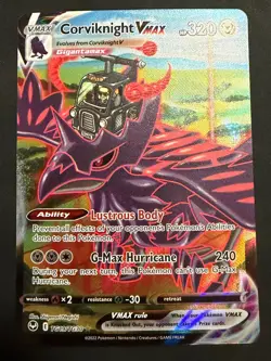 Corviknight VMAX Ultra Rare Silver Tempest Trainer Gallery TG19/TG30 NM Pokemon - Image 1