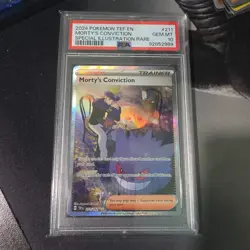 2024 POKEMON TEF EN-TEMPORAL FORCES #211 MORTY'S CONVICTION PSA 10 - Image 1