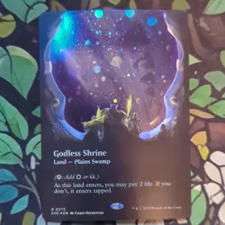 MTG Godless Shrine Edge of Eternities Borderless Galaxy Foil Rare Eng #0375 - Image 1