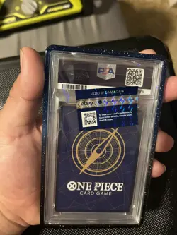Bandai One Piece CCG Monkey D. Luffy OP11-118 Manga Alt Art Holo EN PSA 9 - Image 2