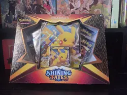 Pokemon TCG Shining Fates Pikachu v Collection Box Factory Sealed - Image 1
