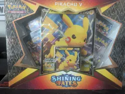 Pokemon TCG Shining Fates Pikachu V Collection Box - NEW FACTORY SEALED - Image 1