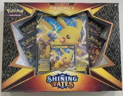 Pokemon TCG Shining Fates Collection Pikachu V Box Set - Brand New Sealed - Image 1