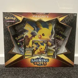 Pokemon TCG Shining Fates Collection Pikachu V Box Set - Brand New Sealed - Image 1