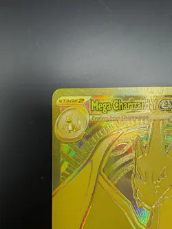 Pokemon Mega Charizard Y EX 294/217 Gold Hyper Rare Ascended Hero’s English - Image 2