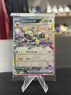 Umbreon ex SEALED Prismatic Evolutions Stamped Promo 060/131 Pokemon Card NM - Image 1