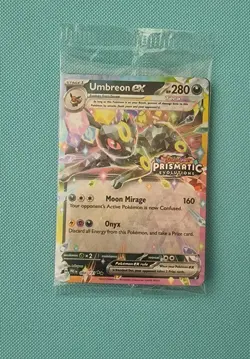 Pokemon Umbreon EX 060/131 Sealed Prismatic Evolutions Suprise Stamped Promo - Image 1