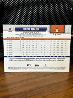 Yordan Alvarez - 2026 Topps Chrome True Blue /150 #3 - Houston Astros - Image 2