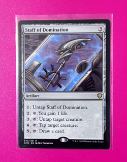 *Staff of Domination* - Commander Legends (CMR) #343 - Near Mint - Regular Rare - Image 1