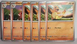 Charmander Evolution Line Playset Ascended Heroes 6 Card Lot Pokemon TCG - Image 1