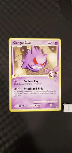 👻 Gengar GL 👻 40/111 - NON-HOLO - Rising Rivals Platinum SP - Pokemon CARD - Image 1