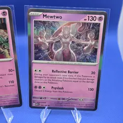 Pokemon TCG Scarlet & Violet 151 2-Card Holo Lot Gengar 094/165 Mewtwo 150/165 - Image 3