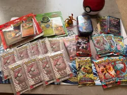 Pokemon Sealed Pack Job Lot 27 Packs TCG Cards English - Image 1