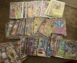 Pokemon TCG Lot English EX, V, VSTAR,VMAX(SWSH/SV/ME Era) All NM/LP+ *124 Cards* - Image 1