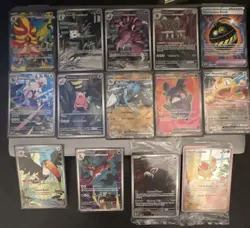 Nintendo Pokemon TCG Crown Zenith 14-Card Lot Holo Full Art English Pyroar - Image 1