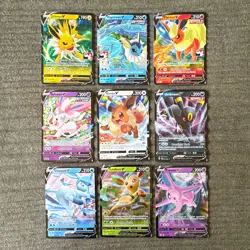 Pokemon TCG Eeveelutions V Card Lot x9 English Holo Promo. Eevee Jolteon + - Image 1