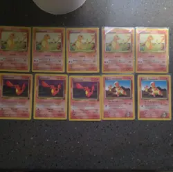 Wizards of the Coast Pokemon TCG 10-Card Lot Charmander Gym/Team Rocket ENG - Image 1