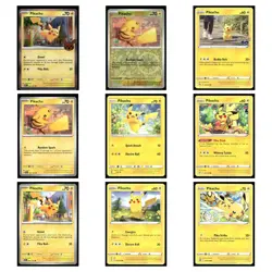 Pikachu Lot of 9 Pokemon TCG Lightning Common, Promo Near Mint - No Duplicates - Image 1