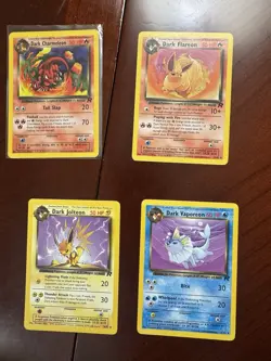 Nintendo Pokemon TCG Team Rocket 4-Card Lot: Dark Charmeleon, Flareon (EN 2000) - Image 2