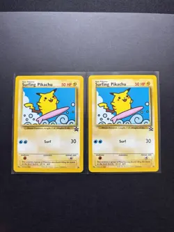 Pokemon TCG Wizards Black Star Promo Surfing Pikachu #28 Eng 2001 Lot 2 - Image 1