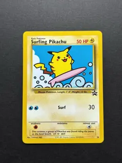 Pokemon TCG Wizards Black Star Promo Surfing Pikachu #28 Eng 2001 Lot 2 - Image 2