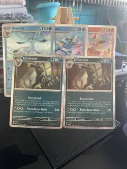 Pokemon TCG Prismatic Evoulution Holo Lot 5 Cards Umbreon Glaceon - Image 1