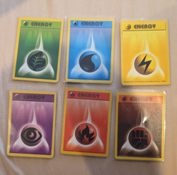 Nintendo Pokemon TCG Base Set 6 Basic Energy Lot 1999 English 99/102 - Image 1