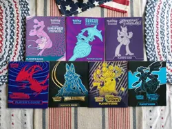 Pokemon TCG ETB Player’s Guides Lot ×7 (Guides Have Playwear/Creases) - Image 1