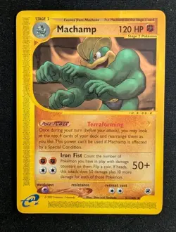 Pokemon TCG Expedition Machop Machoke Machamp 3-Card Lot 2002 E-Reader MP-HP - Image 3
