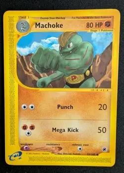 Pokemon TCG Expedition Machop Machoke Machamp 3-Card Lot 2002 E-Reader MP-HP - Image 5