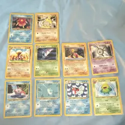 Pokemon TCG WOTC Neo Genesis Unlimited Lot of 10 2000 Staryu Geodude Golbat - Image 1