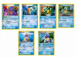 Pokemon TCG Squirtle Wartortle 6-Card Lot EX Platinum HGSS DP Era Near Mint - Image 1