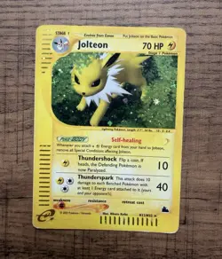 Pokemon TCG Skyridge 3-Card Lot: Jolteon H12/H32, Bellossom H5/H32, Abra 46 - Image 1