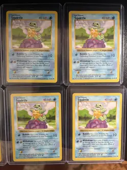Pokemon TCG Shadowless Squirtle 63/102 - Lot Of (12) Cards - Image 2