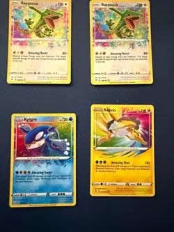 Pokemon TCG Vivid Voltage Amazing Rare Holo 4-Card Lot Rayquaza Kyogre Raikou - Image 1