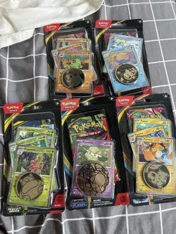 Pokemon TCG Checklane Blister Lot Of 5: Aurorus Pitch Black, Flygon/Pawmot + - Image 1