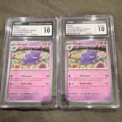 Pokemon TCG Lot (2) - Gengar 094/165 151 - CGC 10 Holo EN - SWIRL and CGC #’S!! - Image 1