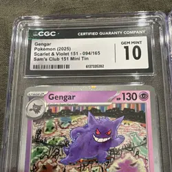 Pokemon TCG Lot (2) - Gengar 094/165 151 - CGC 10 Holo EN - SWIRL and CGC #’S!! - Image 3