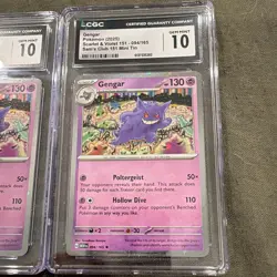 Pokemon TCG Lot (2) - Gengar 094/165 151 - CGC 10 Holo EN - SWIRL and CGC #’S!! - Image 4