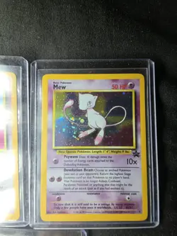 Lot of 5 Vintage Pokemon TCG Holographic Promo 9 Mew Trading Cards - Image 5