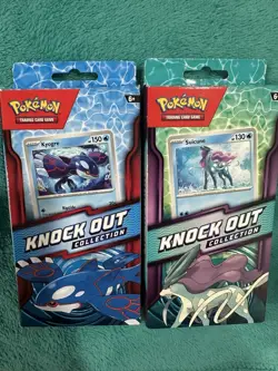 Pokemon TCG Knock Out Collection Kyogre & Suicune Lot of 2 (2 Packs) - Image 1