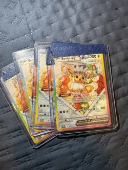 Pokemon TCG Prismatic Evolutions Eevee EX 174 Black Star Promo Card Lot (4 LOT) - Image 1