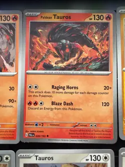 Pokemon TCG Tauros Card Lot (8) Reverse Holo Regular NM Cards Various Sets - Image 3