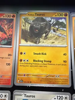 Pokemon TCG Tauros Card Lot (8) Reverse Holo Regular NM Cards Various Sets - Image 4